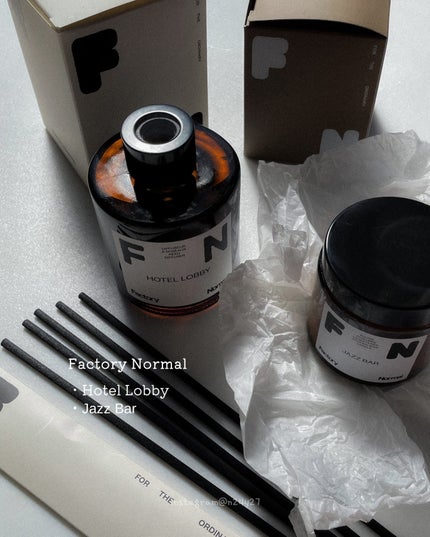 茶色い瓶 ウッド芯 キャンドル - Jazz Bar/Factory Normal/アロマキャンドルを使ったクチコミ(6枚目)