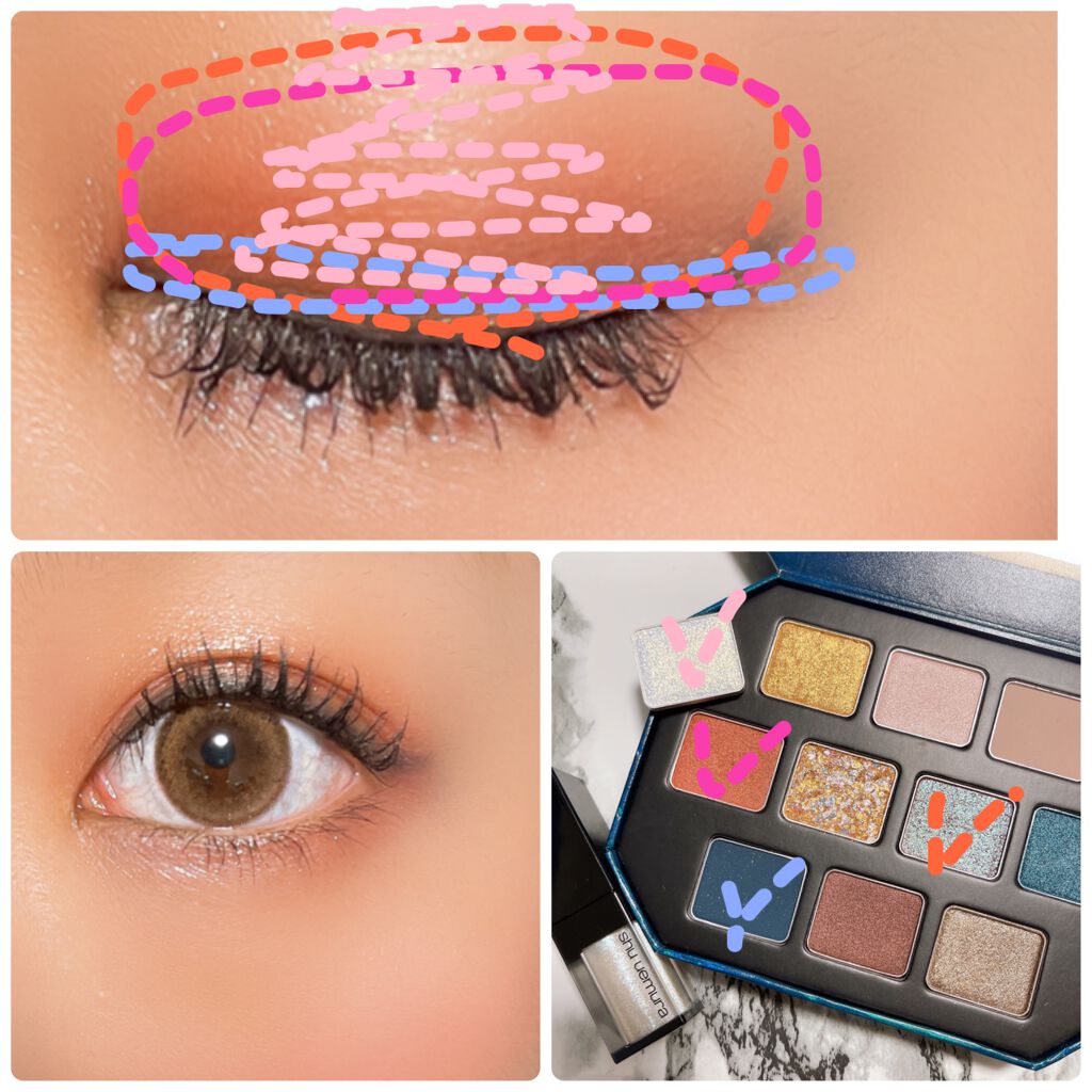 アイ フォイル アイス ダスト(限定色)/shu uemura/リキッドアイシャドウを使ったクチコミ（3枚目）