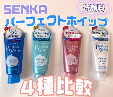 専科の洗顔料、パーフェクトホイップ4種比較👼🏻✨


🌟SENKA 専科

💙パーフェクトホイップa
　⇒ミクロ美容泡
【参考価格】547円


🩵パーフェクトホイップ アクネケア
　⇒医薬部外品　薬用