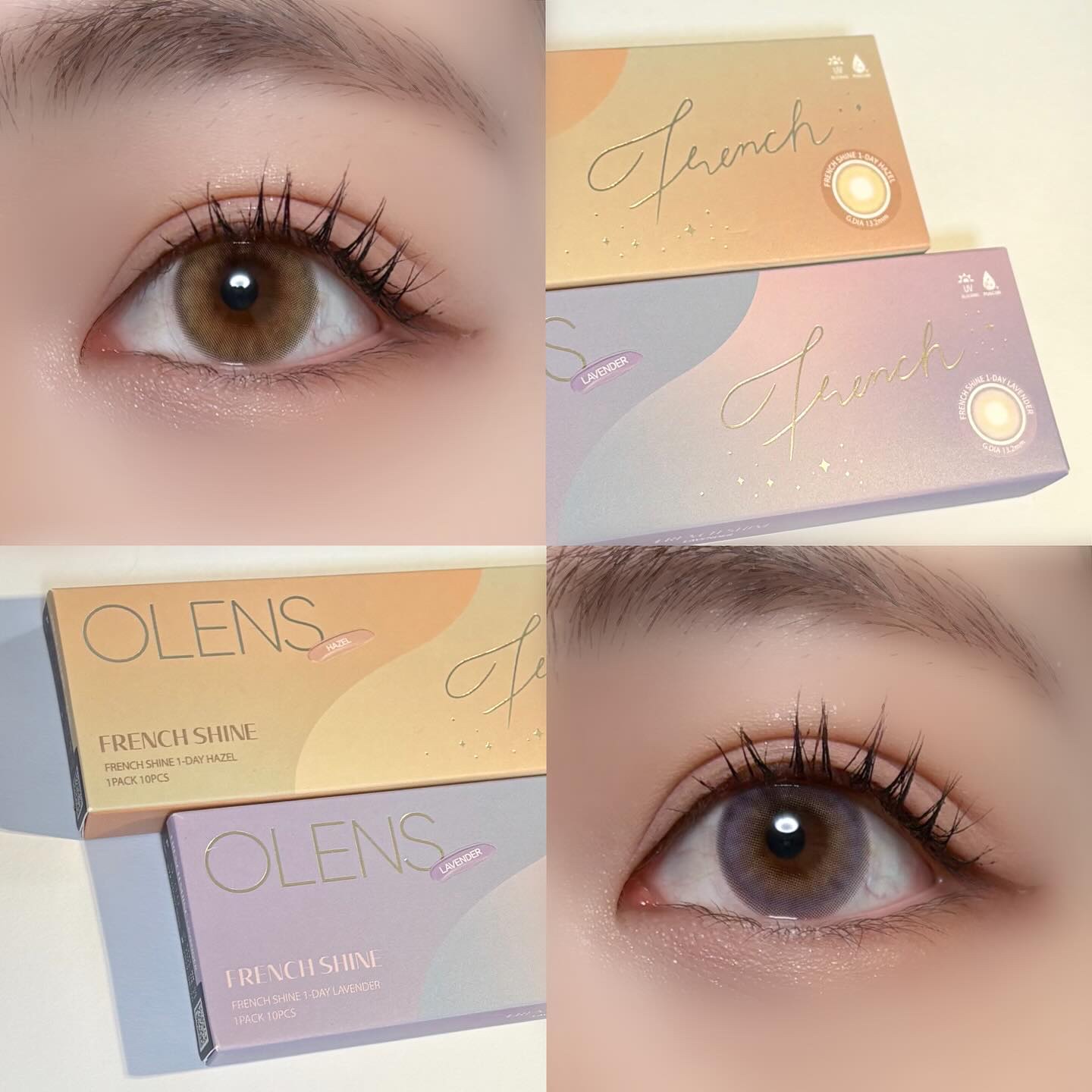 FrenchShine1day/OLENS/ワンデー（１DAY）カラコンを使ったクチコミ（1枚目）