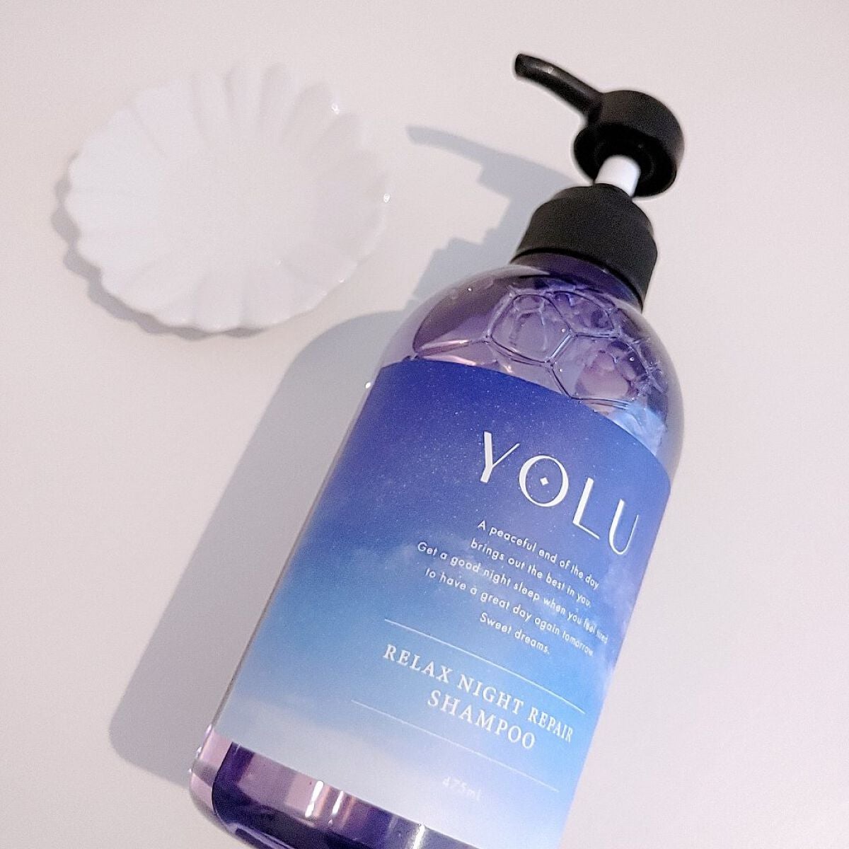 リラックスナイトリペア シャンプー/トリートメント/YOLU/市販シャンプーを使ったクチコミ(2枚目)
