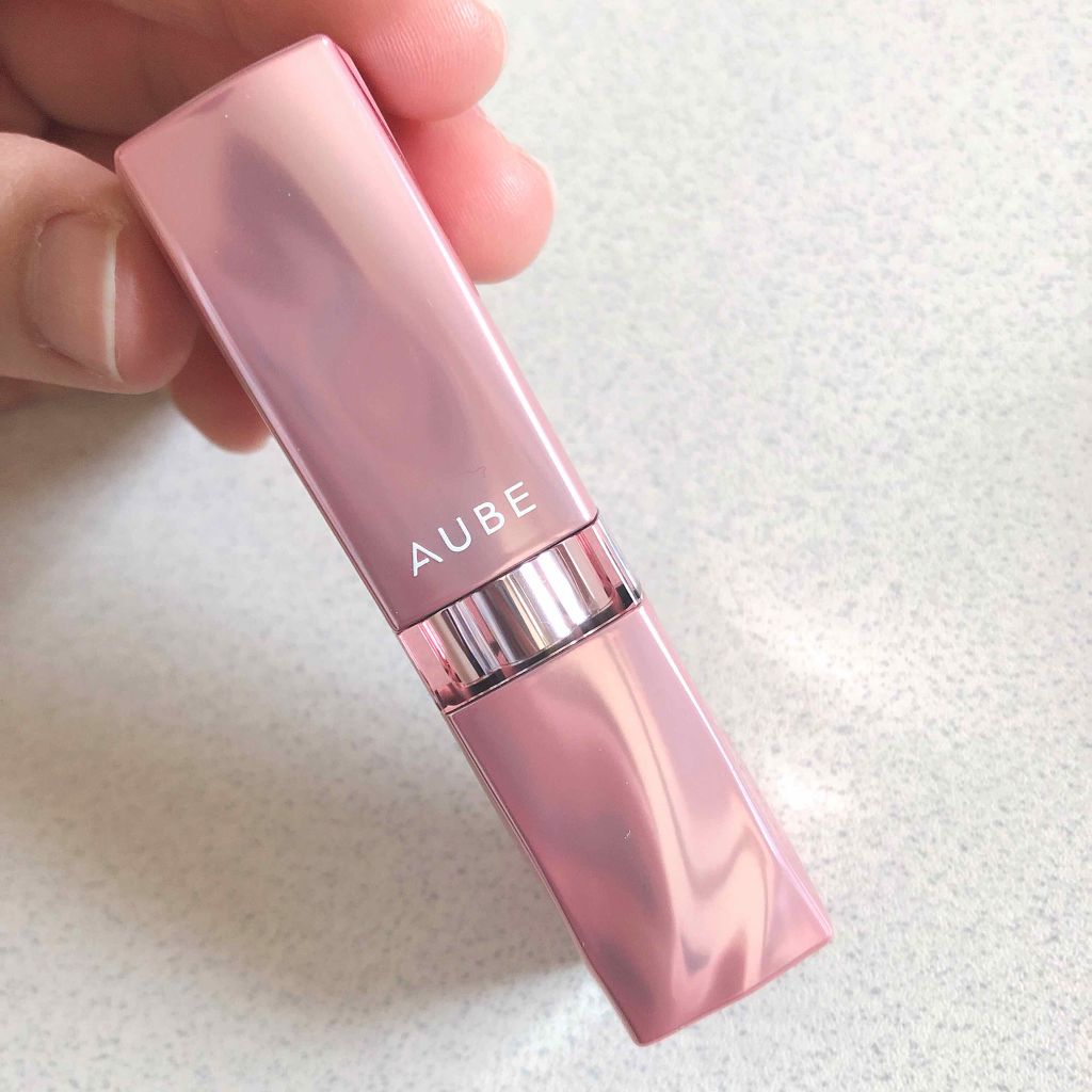 なめらか質感ひと塗りルージュ/AUBE/口紅を使ったクチコミ（1枚目）