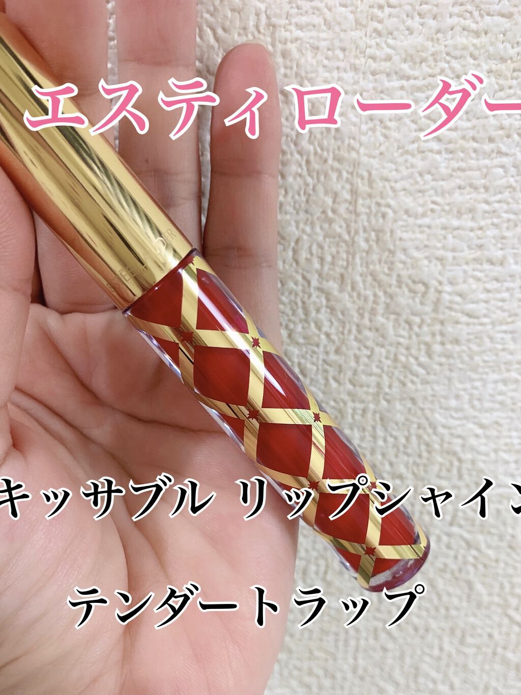 ピュア カラー エンヴィ キッサブル リップ シャイン 107　テンダー トラップ/ESTEE LAUDER/リップグロスを使ったクチコミ（1枚目）