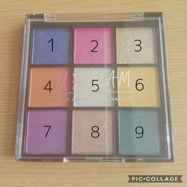 UR GLAM　BLOOMING EYE COLOR PALETTE/U R GLAM/パウダーアイシャドウを使ったクチコミ（2枚目）