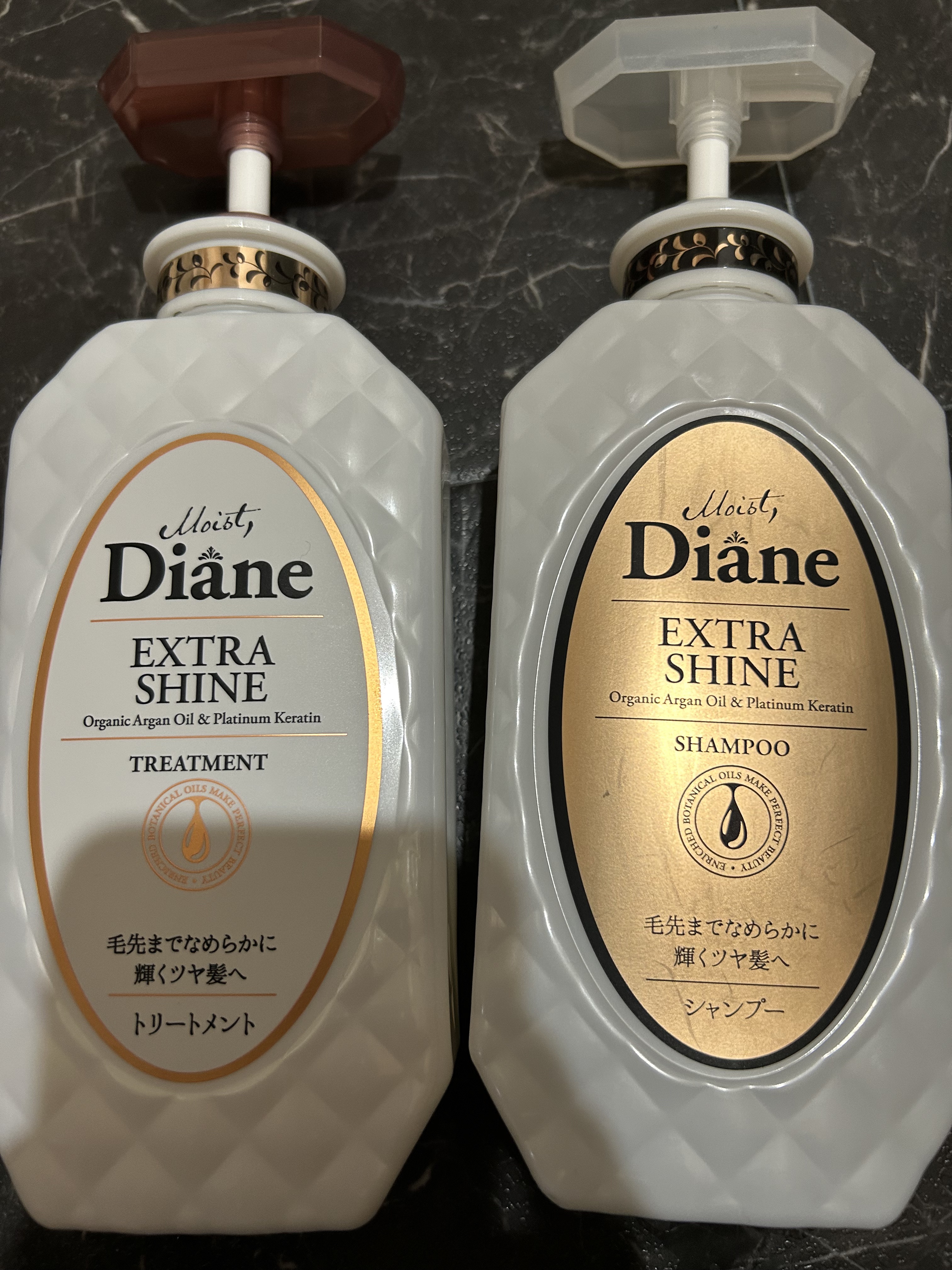 パーフェクトビューティ モイストダイアン エクストラシャイン シャンプー/トリートメント パーフェクトビューティー エクストラシャイン シャンプー＆トリートメント セット/ダイアン/市販シャンプーを使ったクチコミ（1枚目）