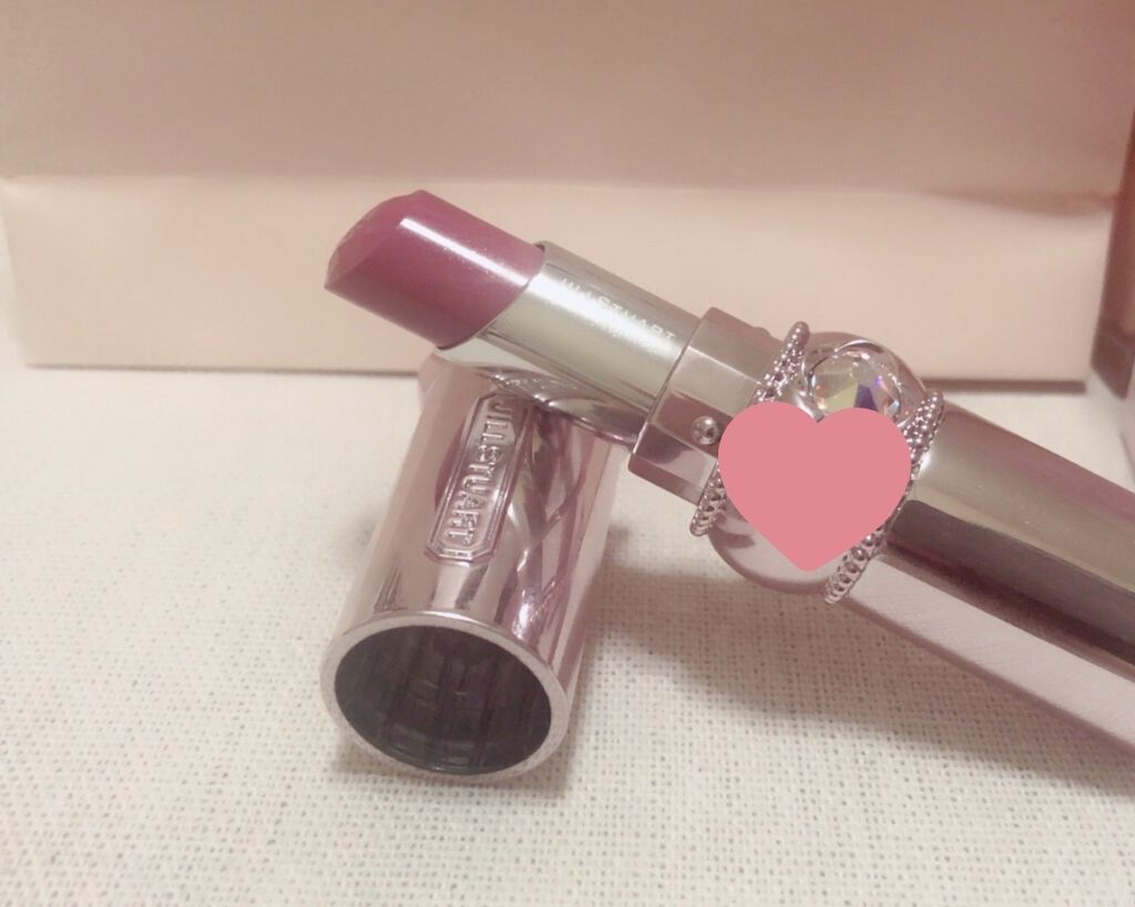 ルージュ リップブロッサム ダズリングワンダーランド 303 clematis cassis/JILL STUART/口紅を使ったクチコミ（2枚目）