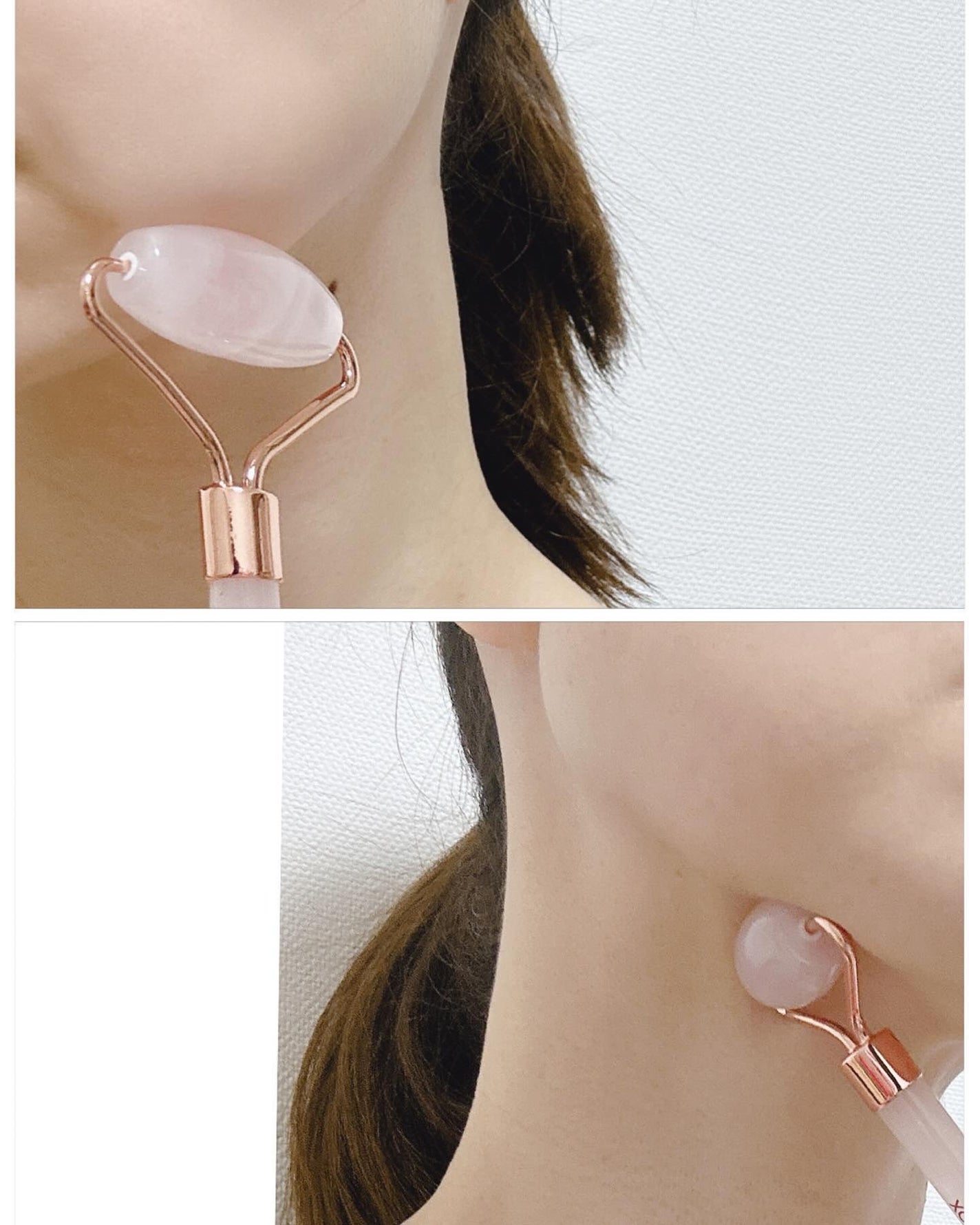 ローズ クォーツ フェイシャル ローラー/SNOW FOX SKINCARE/その他スキンケアグッズを使ったクチコミ(5枚目)