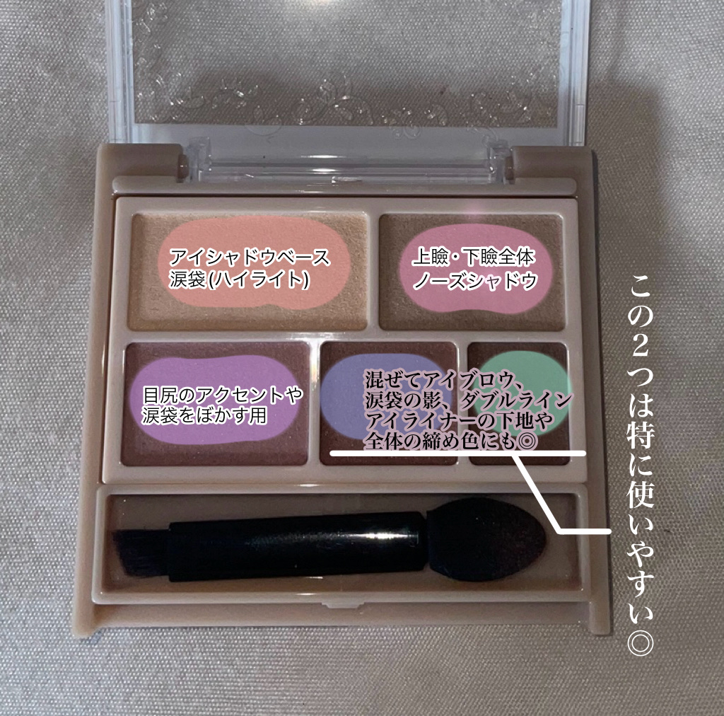 パーフェクトマルチアイズ/キャンメイク/アイシャドウパレットを使ったクチコミ（3枚目）
