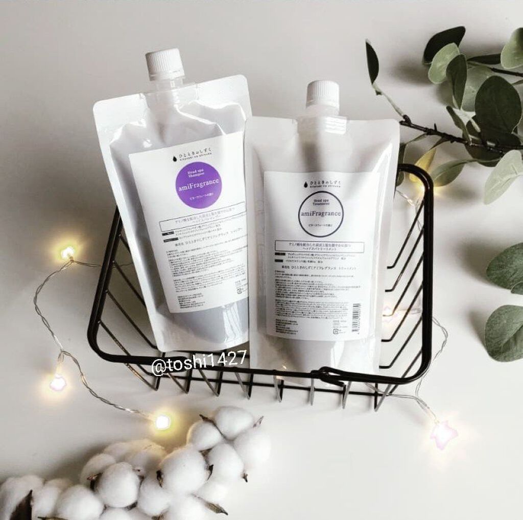 amiFragranceシャンプー／トリートメント/ひとときのしずく/サロンシャンプーを使ったクチコミ（1枚目）