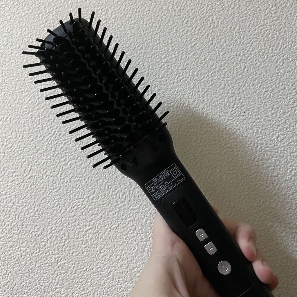 ストレートヒートブラシ スリム  ブラック/SALONIA/ヒートブラシを使ったクチコミ（2枚目）