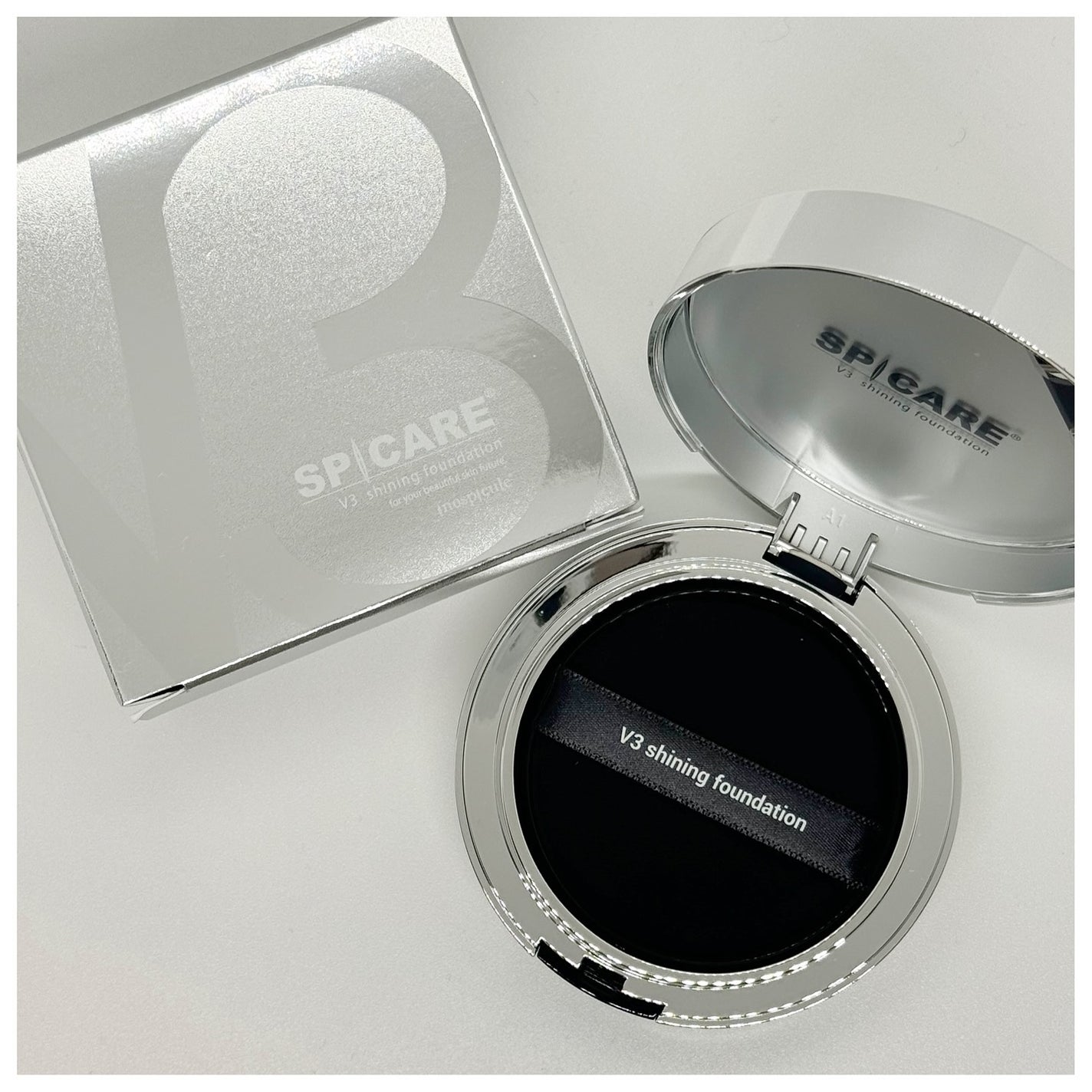 V3シャイニングファンデーション/SPICARE/クッションファンデーションを使ったクチコミ(1枚目)