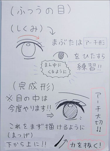 ありがとうございます on LIPS 「リクエスト→目の描き方これがとりあえず最後のリクエストです󾭠ぽ..」（4枚目）