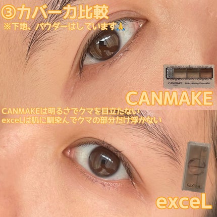 カラーミキシングコンシーラー/キャンメイク/パレットコンシーラーを使ったクチコミ(4枚目)