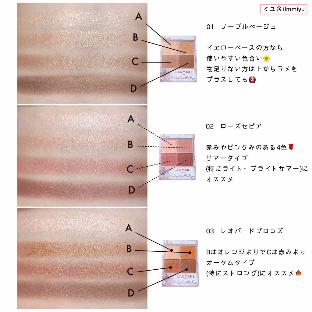 シルキースフレアイズ/キャンメイク/アイシャドウパレットを使ったクチコミ（2枚目）