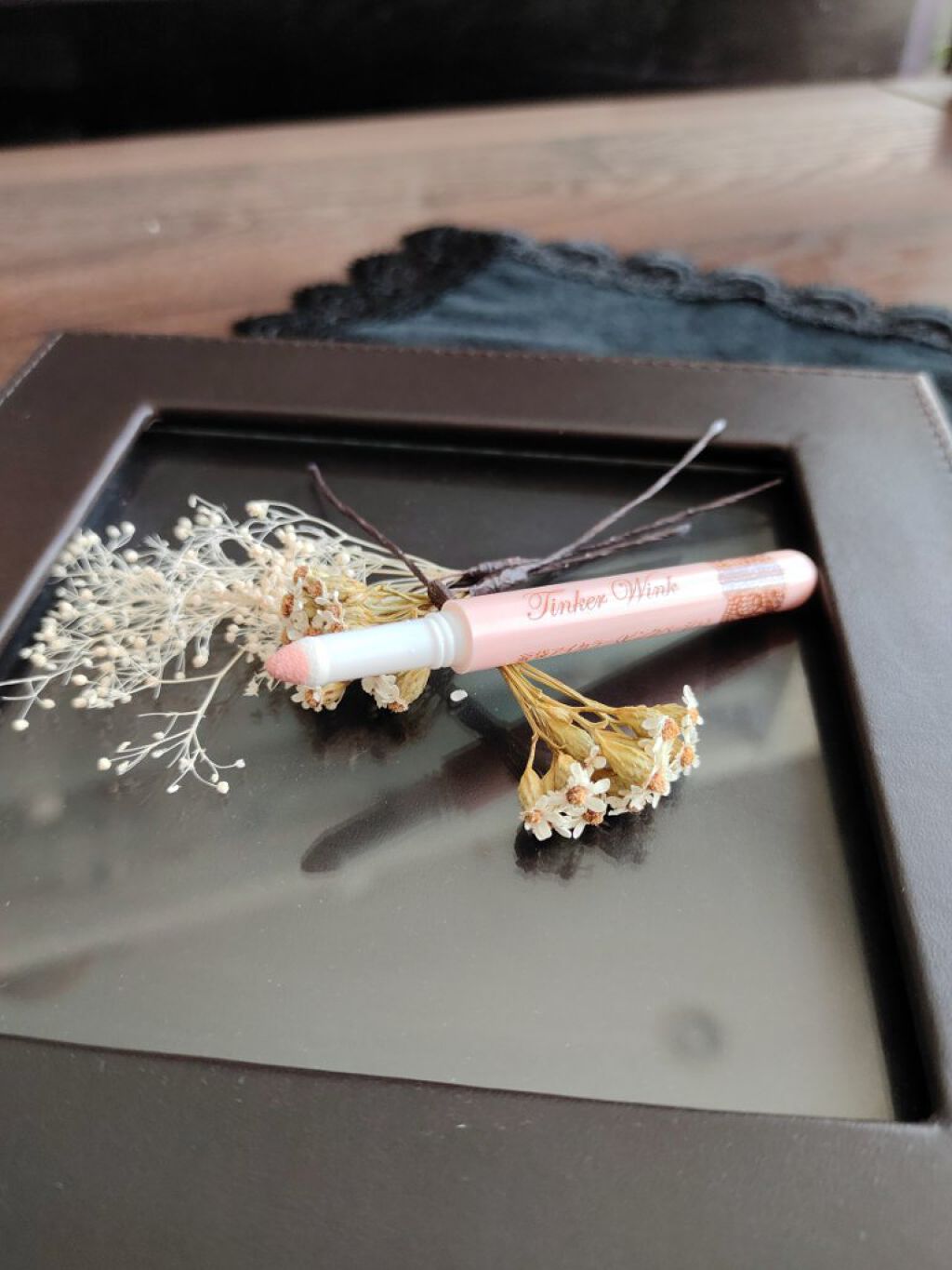 涙袋アイカラー PK01 ピンクベージュ/ティンカーウィンク/スティックアイシャドウを使ったクチコミ（1枚目）