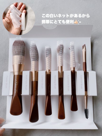 フェアリーメイクアップブラシセット/MilleFée/メイクブラシを使ったクチコミ(7枚目)