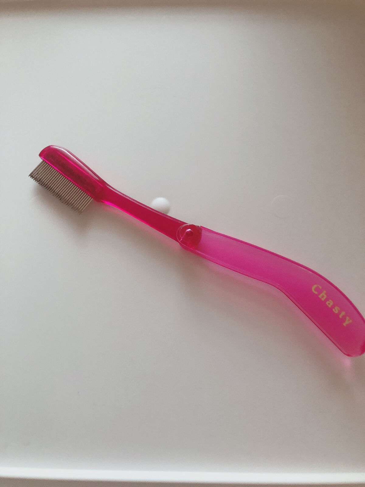 マスカラコーム メタルN（ナチュラル）/チャスティ/その他化粧小物を使ったクチコミ（1枚目）