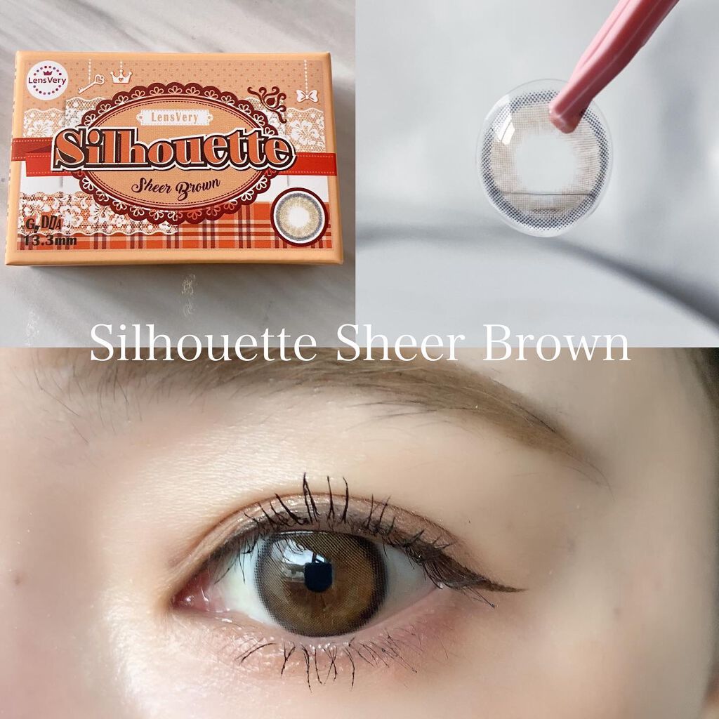 シルエットマンスリー 03 シアーブラウン/LensVery/１ヶ月（１MONTH）カラコンを使ったクチコミ（3枚目）