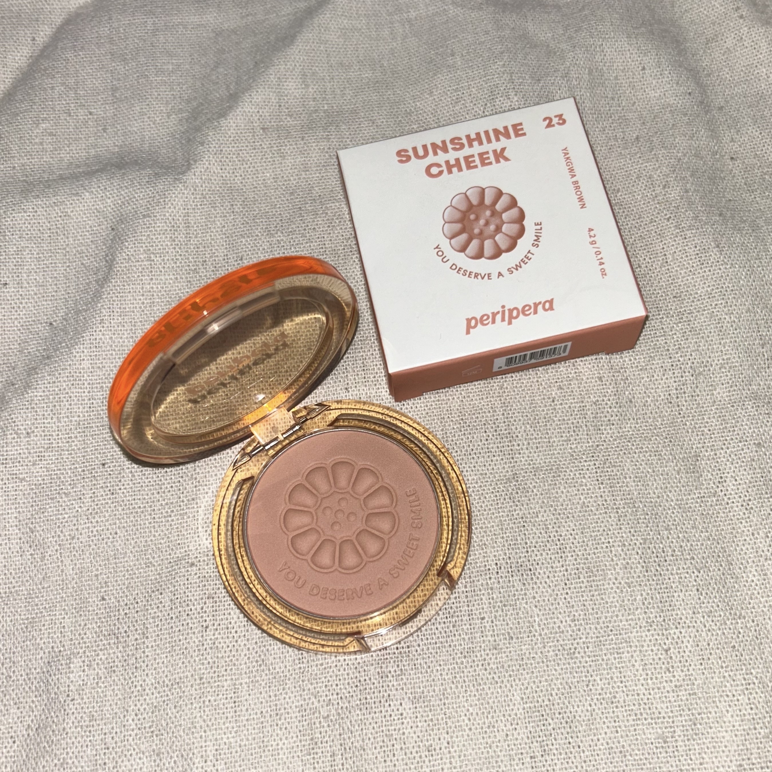 ピュア ブラッシュド サンシャイン チーク/PERIPERA/パウダーチークを使ったクチコミ（2枚目）