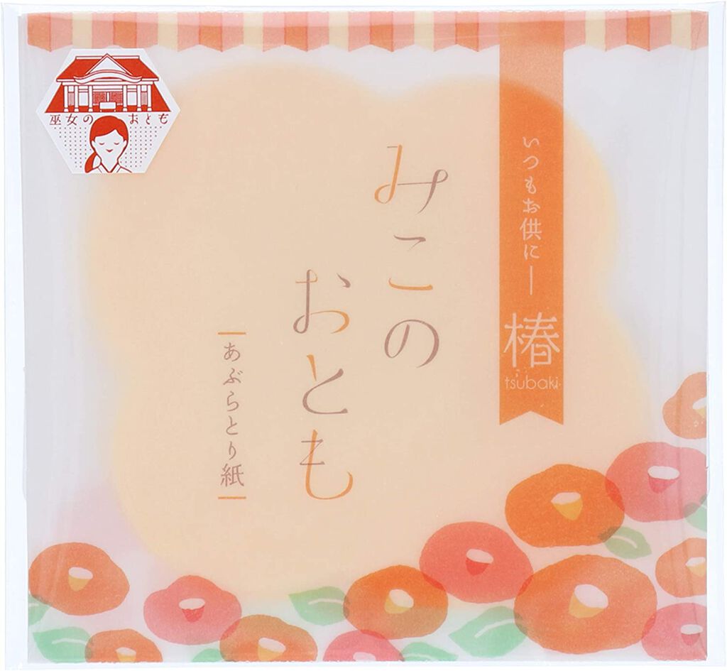 みこのおとも あぶらとり紙 椿(ツバキ)