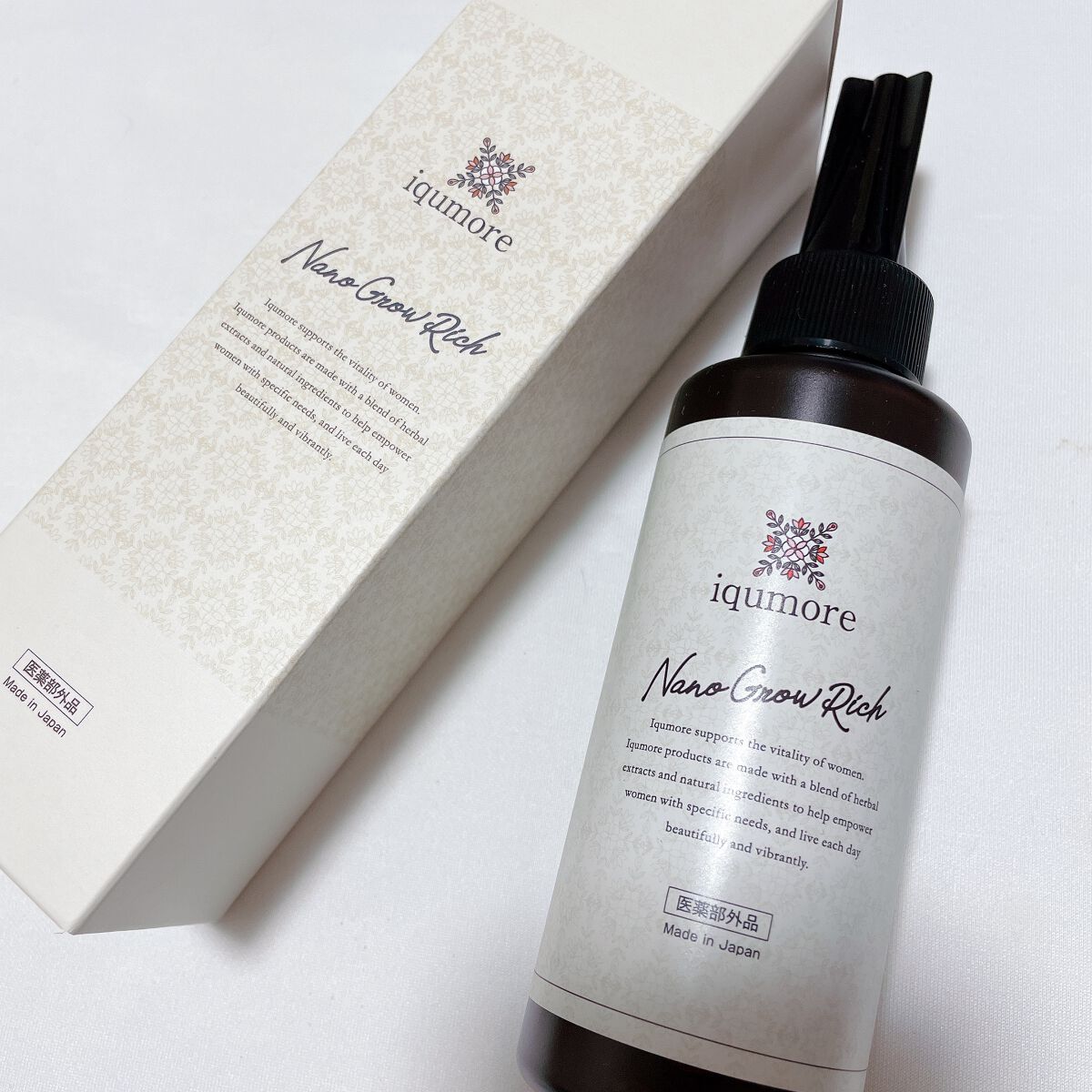 ナノグロウリッチ/iqumore/頭皮ローションを使ったクチコミ（1枚目）