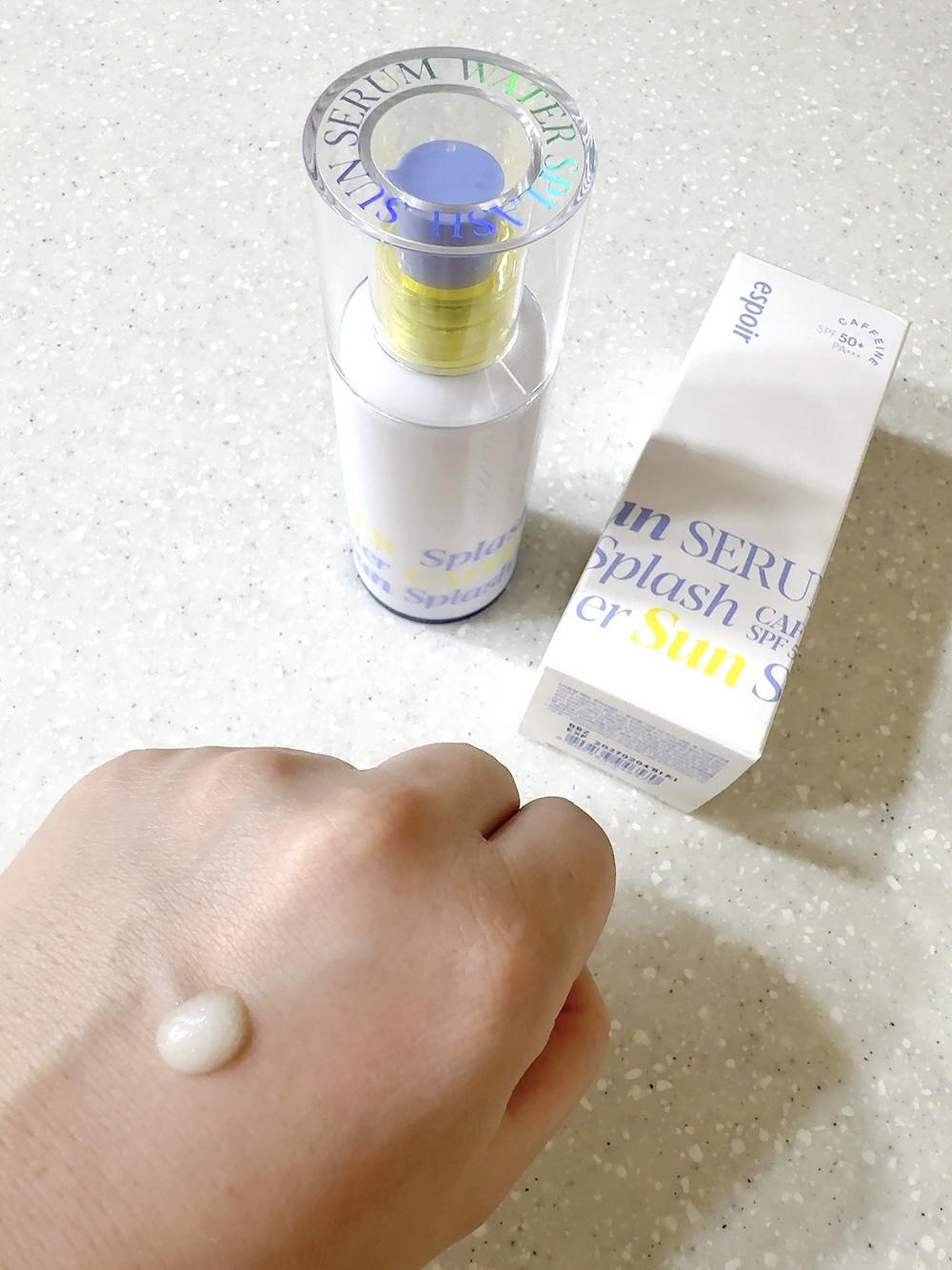 エスポア ウォータースプラッシュサンセラム/espoir/日焼け止めクリームを使ったクチコミ（3枚目）