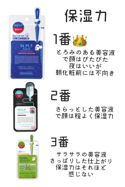 N.M.FアクアアンプルマスクJEX/MEDIHEAL/シートマスク・パックを使ったクチコミ(2枚目)