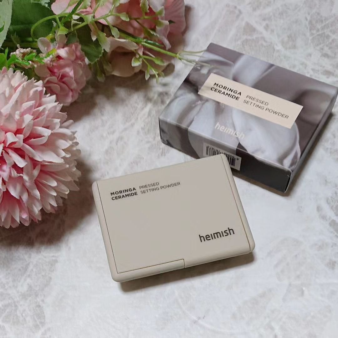 モリンガセラミドセッティングパウダーパクト/heimish/プレストパウダーを使ったクチコミ(2枚目)