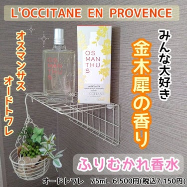 L'OCCITANE オスマンサス オードトワレのクチコミ「ロクシタン
✨オスマンサス オードトワレ✨

金木犀の香りが好きな人は
絶対好き😍❤️
リアル.....」（1枚目）