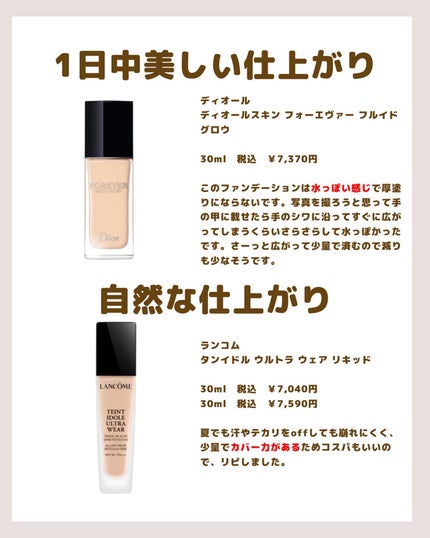 タンイドル ウルトラ ウェア リキッド/LANCOME/リキッドファンデーションを使ったクチコミ(2枚目)