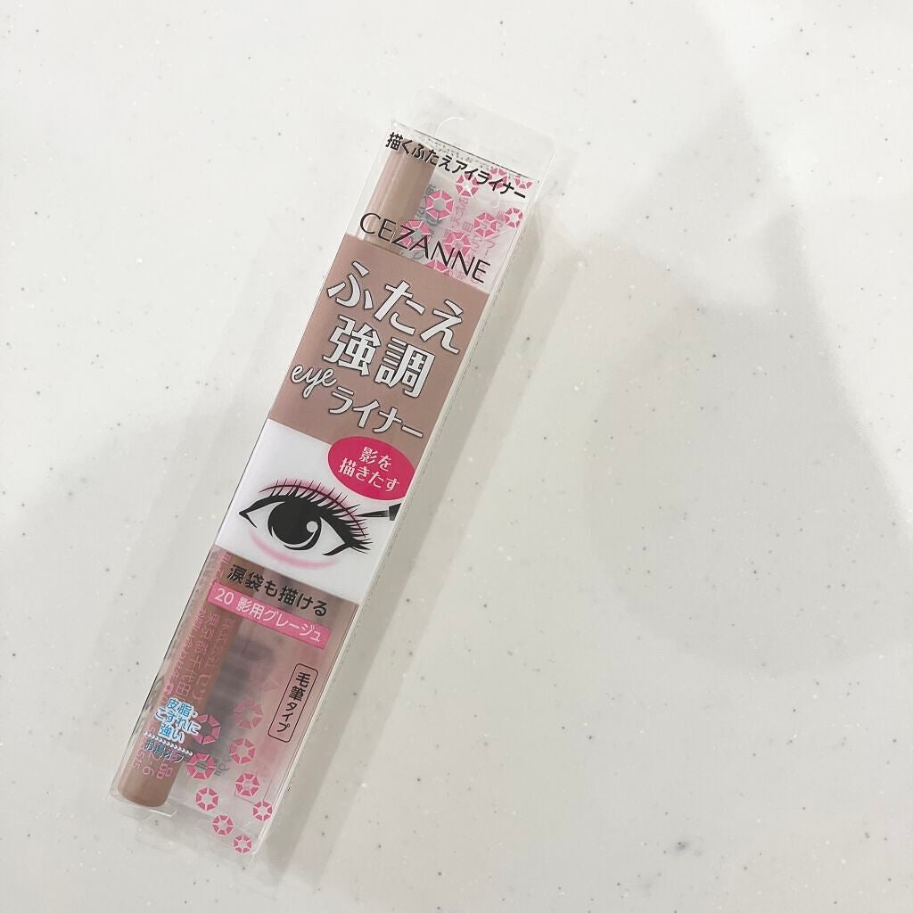 描くふたえアイライナー/CEZANNE/リキッドアイライナーを使ったクチコミ(1枚目)