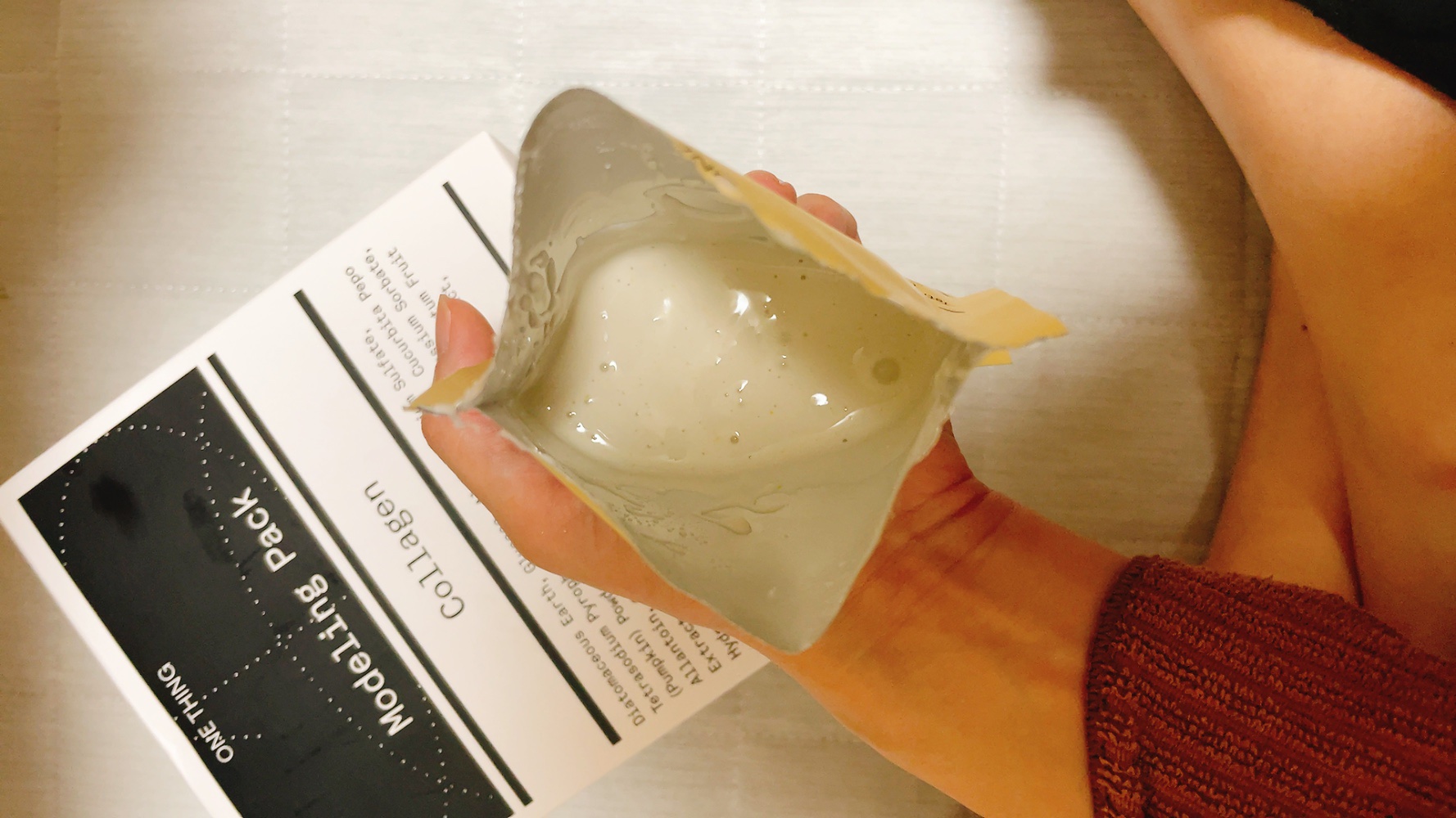 モデリングパック コラーゲン/ONE THING/シートマスク・パックを使ったクチコミ（2枚目）