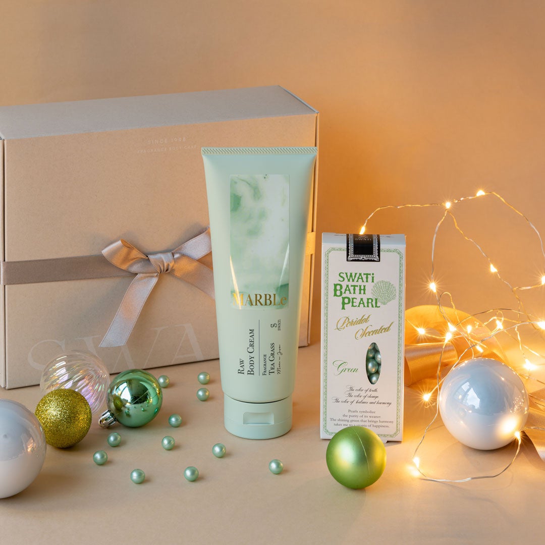 SWATi MARBLe 【F.room限定】SWATi GIFT BOX　SWATi BATH PEARL®(S)×RAW BODY CREAM　