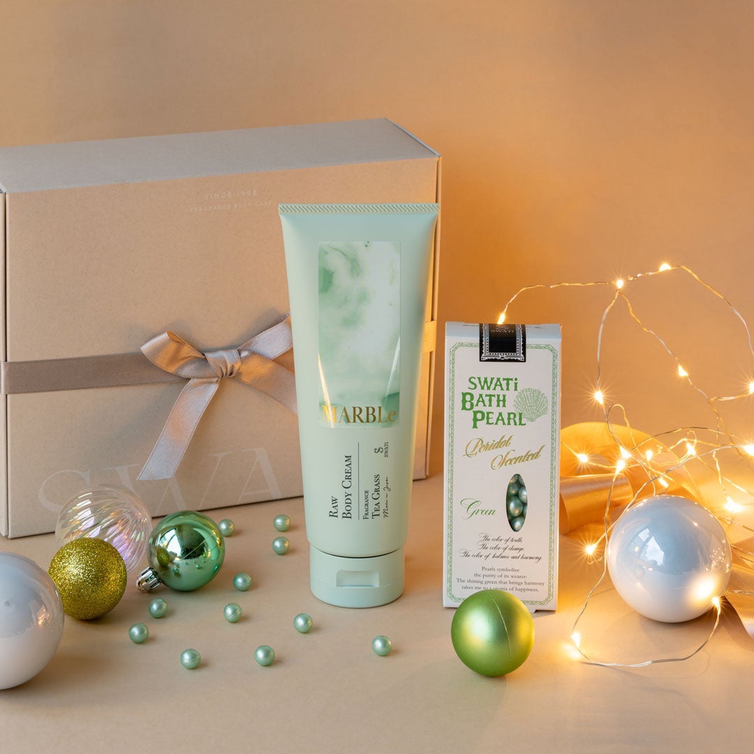 【F.room限定】SWATi GIFT BOX SWATi BATH PEARL®(S)×RAW BODY CREAM SWATi MARBLe
