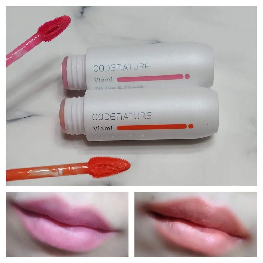 ビアミフィットリップ&チーク/CODENATURE/リップグロスを使ったクチコミ(5枚目)