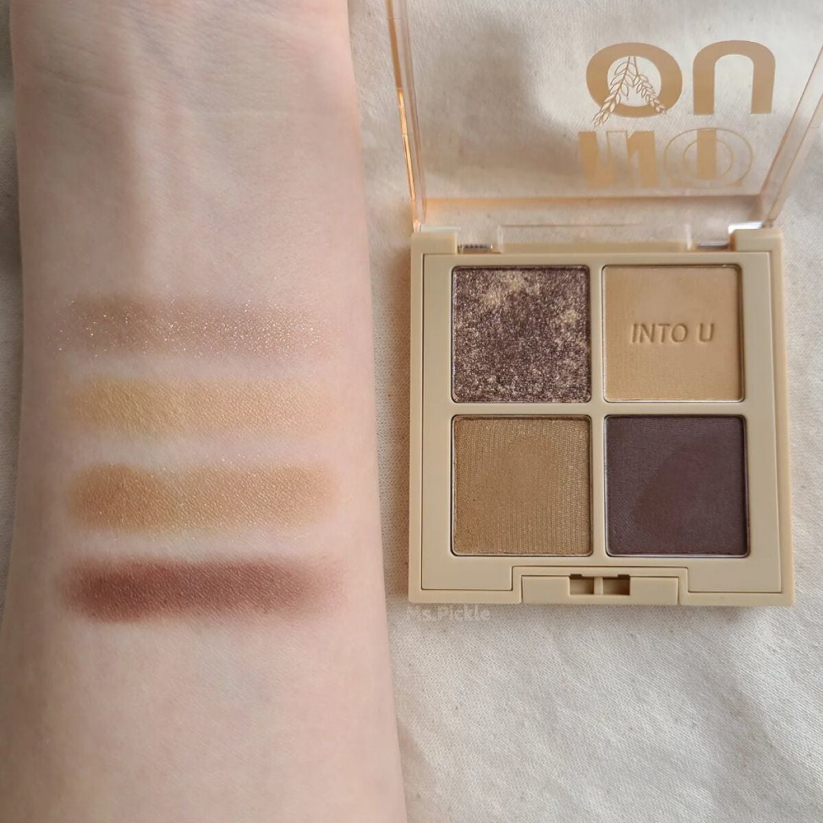 テイスティングライフアイシャドウパレット/INTO U/アイシャドウパレットを使ったクチコミ(3枚目)