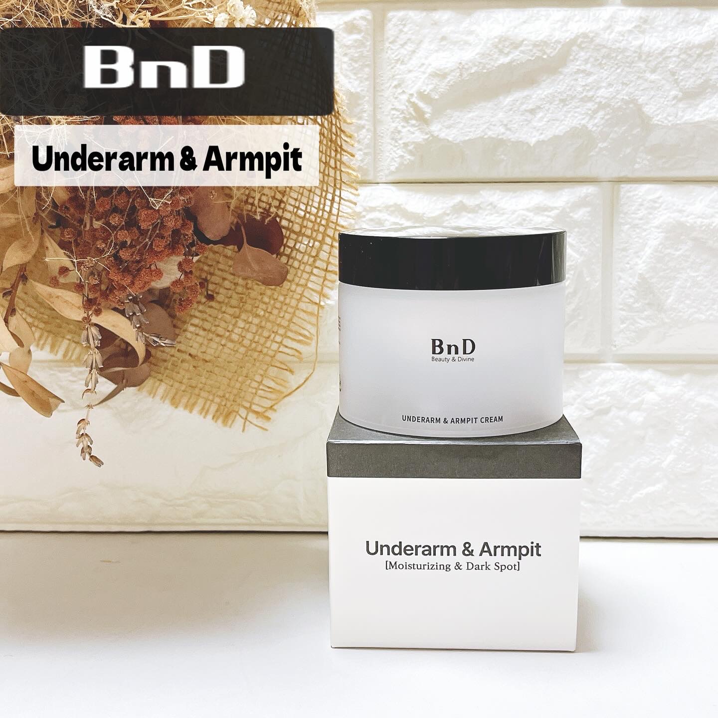 BnDアンダーアームクリーム(ボディクリーム)/BnD/デリケートゾーンケアを使ったクチコミ（1枚目）