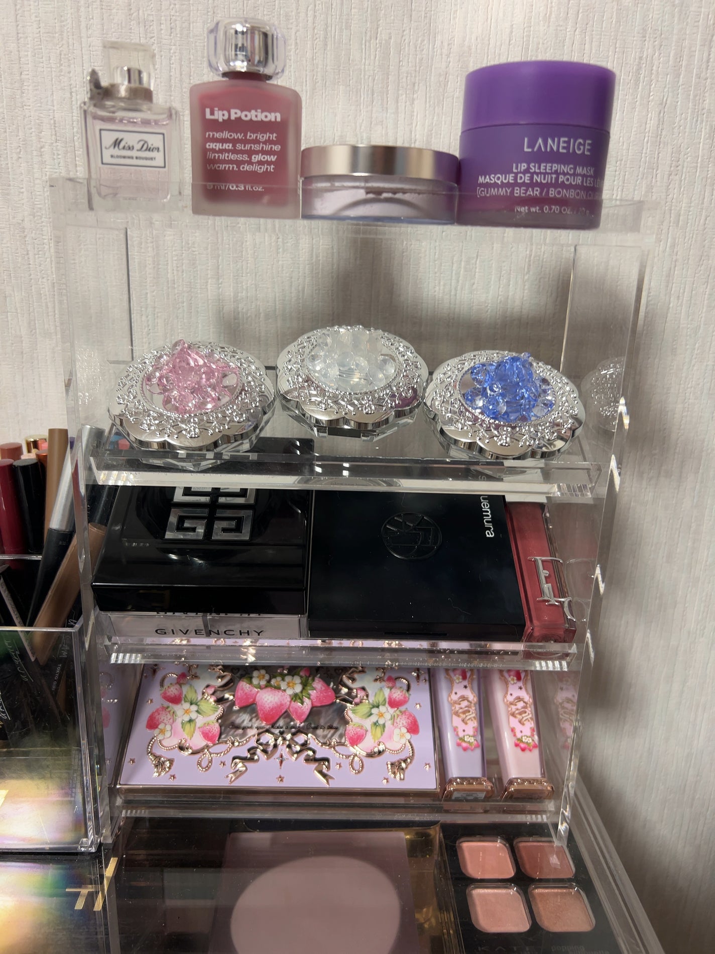 アクリルボトルスタンド3段/無印良品/その他化粧小物を使ったクチコミ(1枚目)