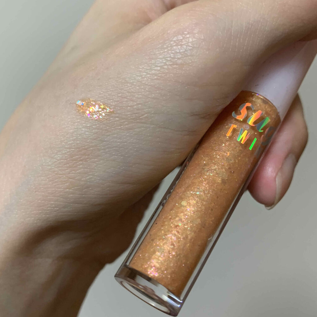 シュガー トゥインクル リキッド グリッター/PERIPERA/グリッターを使ったクチコミ（2枚目）