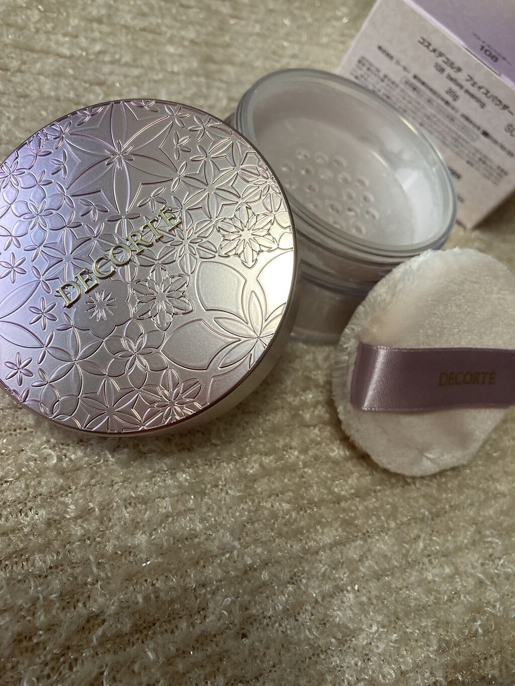フェイスパウダー 108 before evening/DECORTÉ/ルースパウダーを使ったクチコミ（1枚目）