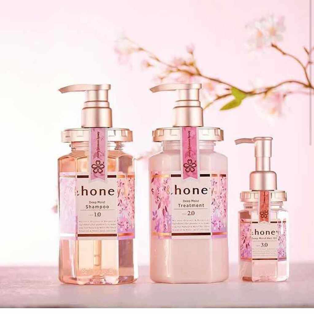 ディープモイスト シャンプー1.0／ヘアトリートメント2.0/&honey/市販シャンプーを使ったクチコミ（3枚目）