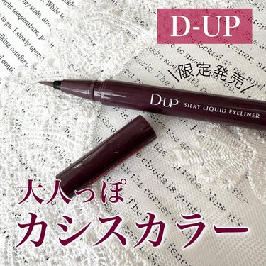 シルキーリキッドアイライナーWP カシスグレージュ/D-UP/リキッドアイライナーを使ったクチコミ（1枚目）