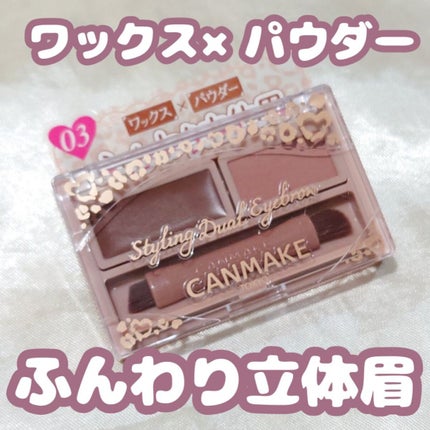 スタイリングデュアルアイブロウ/キャンメイク/アイブロウを使ったクチコミ(1枚目)