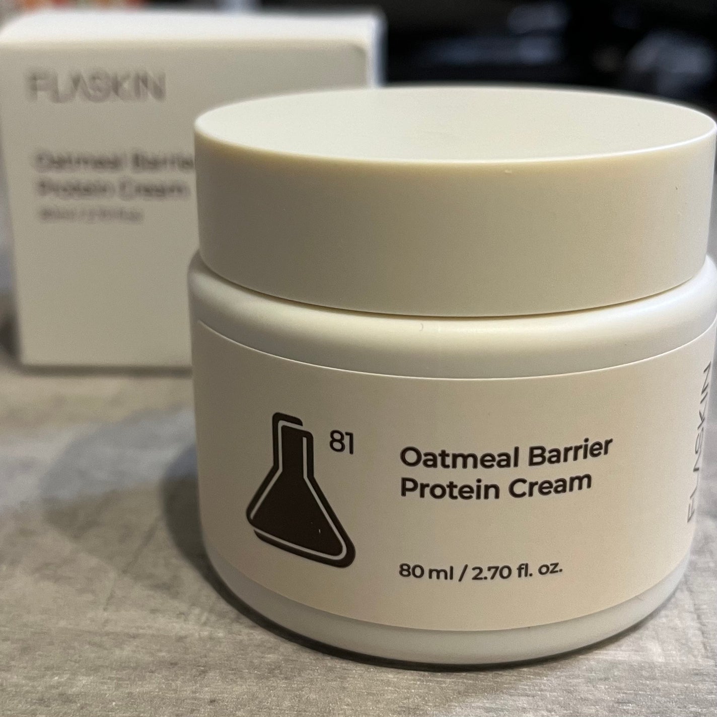 オーツ麦タンパク質クリーム/FLASKIN/フェイスクリームを使ったクチコミ(1枚目)