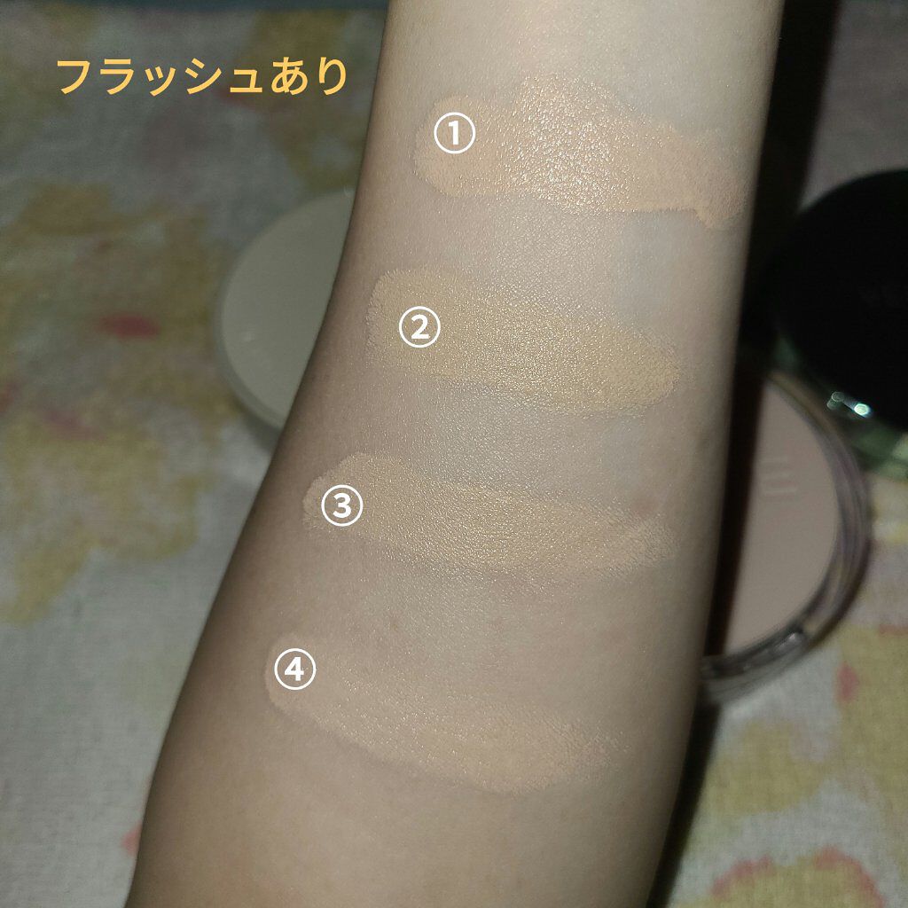 クリアカバークッション 21号 PURE/rom&nd/クッションファンデーションを使ったクチコミ（3枚目）