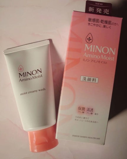 アミノモイスト モイストクリーミィ ウォッシュ/ミノン/洗顔フォームを使ったクチコミ(1枚目)