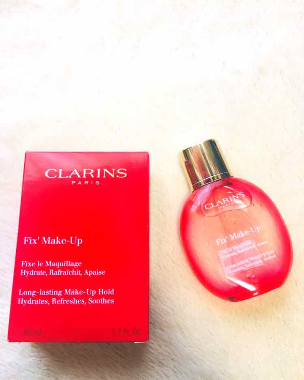 フィックス メイクアップ/CLARINS/ミスト状化粧水を使ったクチコミ（1枚目）