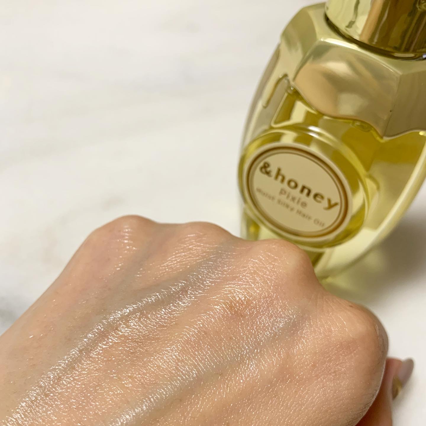 アンドハニー ピクシー モイストシルキー ヘアオイル3.0/&honey/ヘアオイルを使ったクチコミ（3枚目）