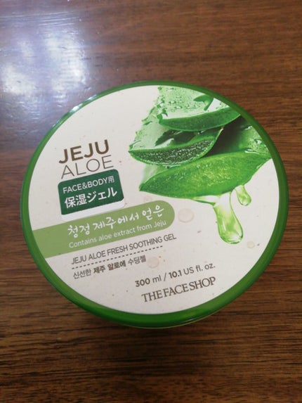 アロエフレッシュスージングモイスチャージェル/THE FACE SHOP/ボディローションを使ったクチコミ(1枚目)
