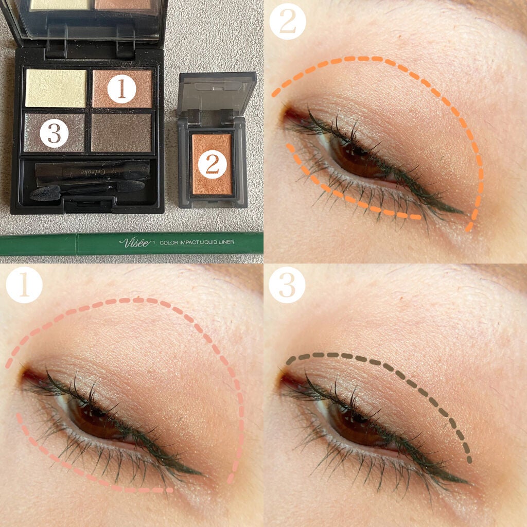 セルヴォーク ヴォランタリー アイズ/Celvoke/単色アイシャドウを使ったクチコミ(2枚目)